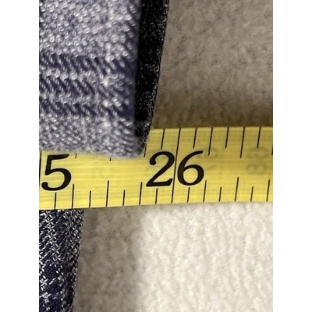 Men’s Large Charles Tyrwhitt Non Iron Slim Fit Oxford Plaid Gray Blue - Picture 13 of 13